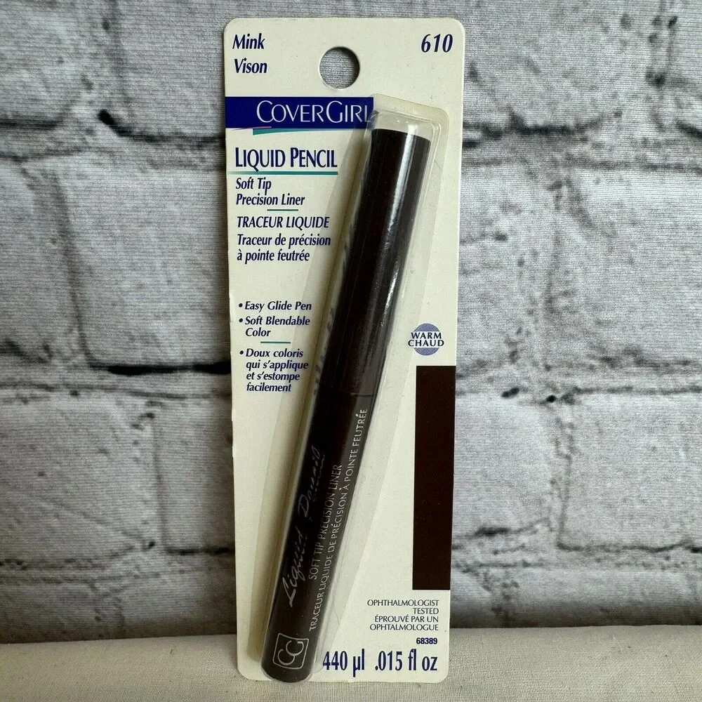 CoverGirl Liquid Pencil Soft Tip Precision Liner Mink Vision (Brown) 610 VTG NOS